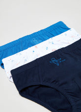 Ovs Three-Pack Cotton Briefs With Universe Print